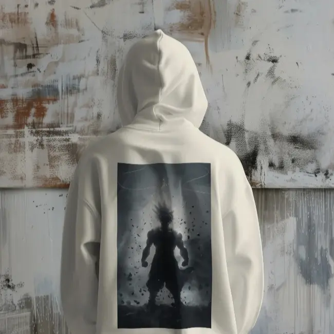 Goku Shadow Hoodie – Dragon Ball Z Anime 400 GSM Pure Cotton
