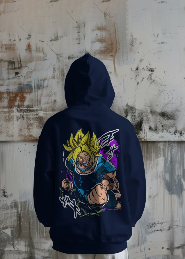 Broly Hoodie| Dragon Ball Z anime| 100% Pure Cotton Image