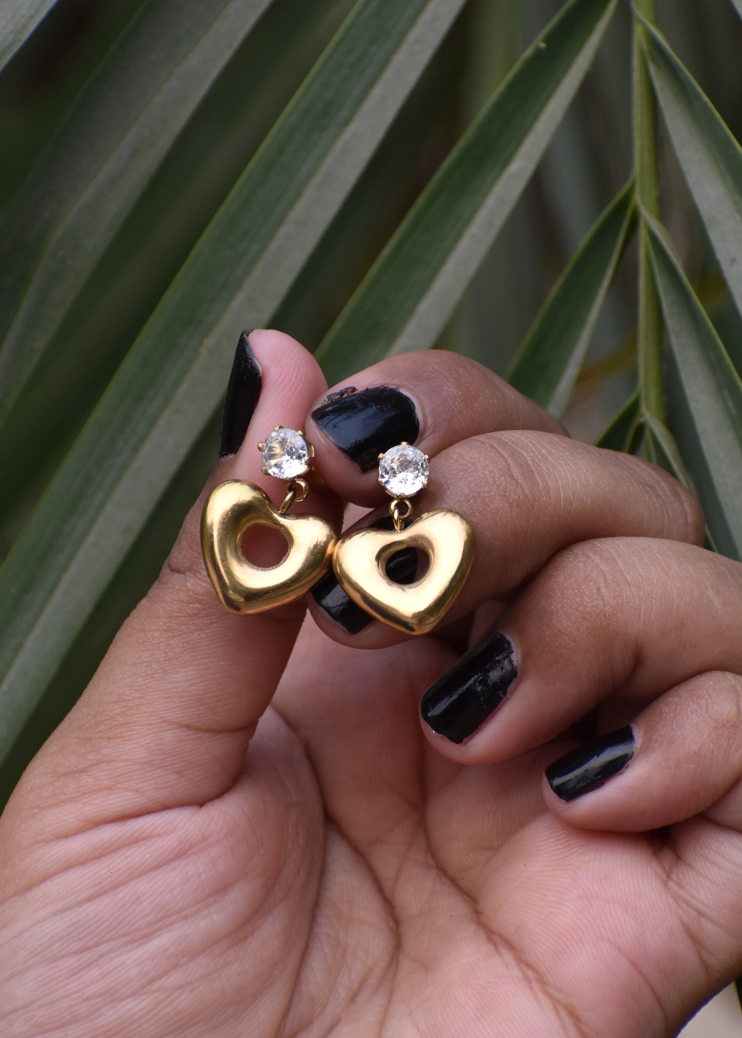 Love Earring| Anti-Tarnish - Hover Image