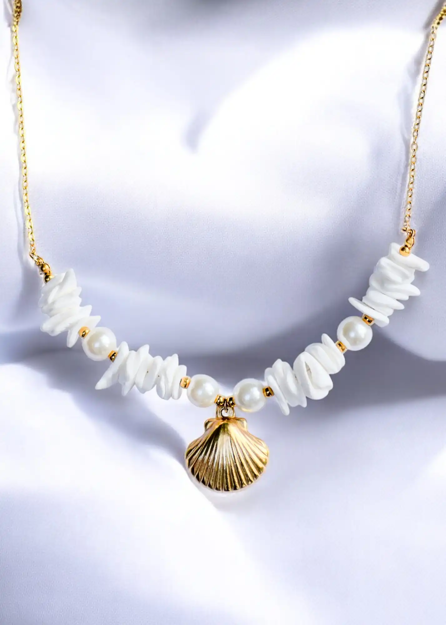 Shell Pendant| Anti Tarnish| Golden Color| Western Style Image