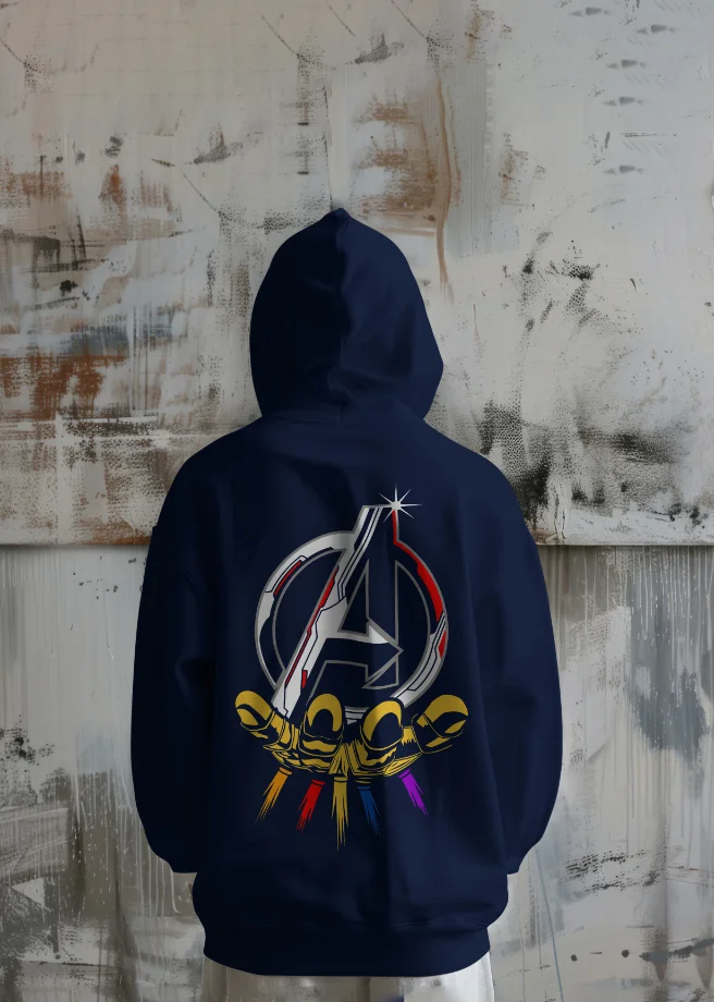 Avengers Logo on Palm Hoodie| Marvel| 100% Pure Cotton Image