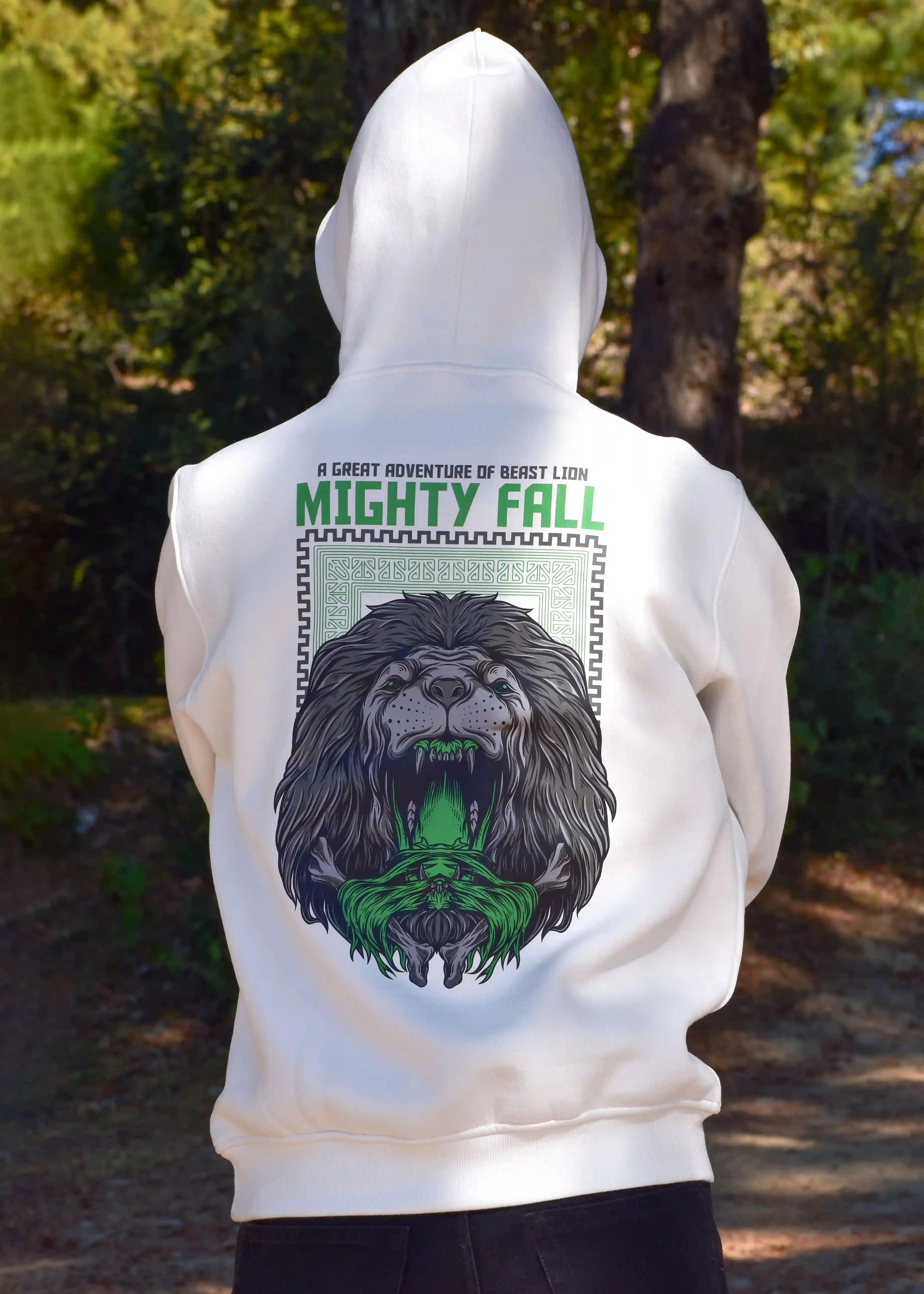 Roaring Lion Hoodie| Funky Hoodie| 100% Pure Cotton - Hover Image