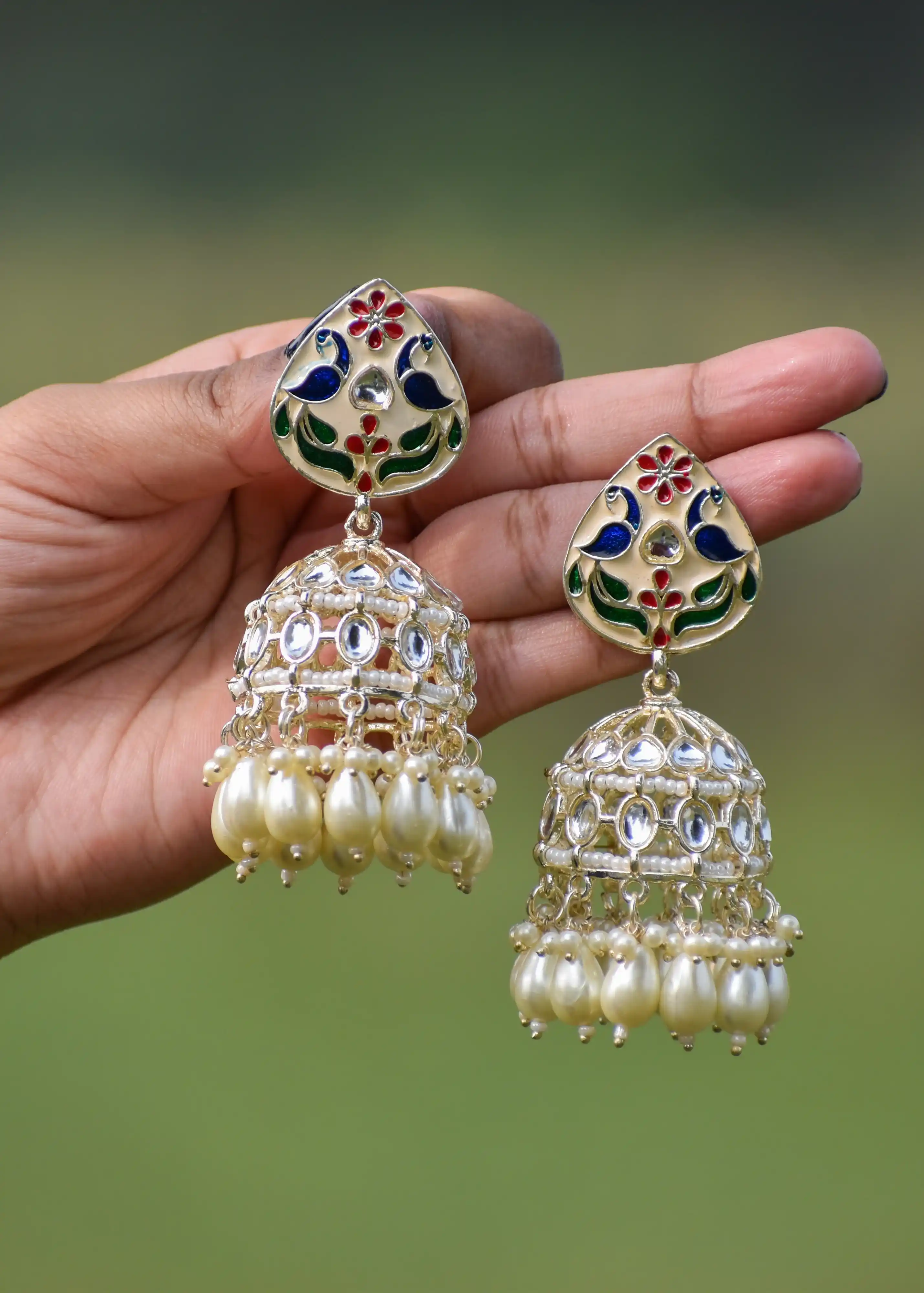 Sugandha Pearl Jhumki - Hover Image