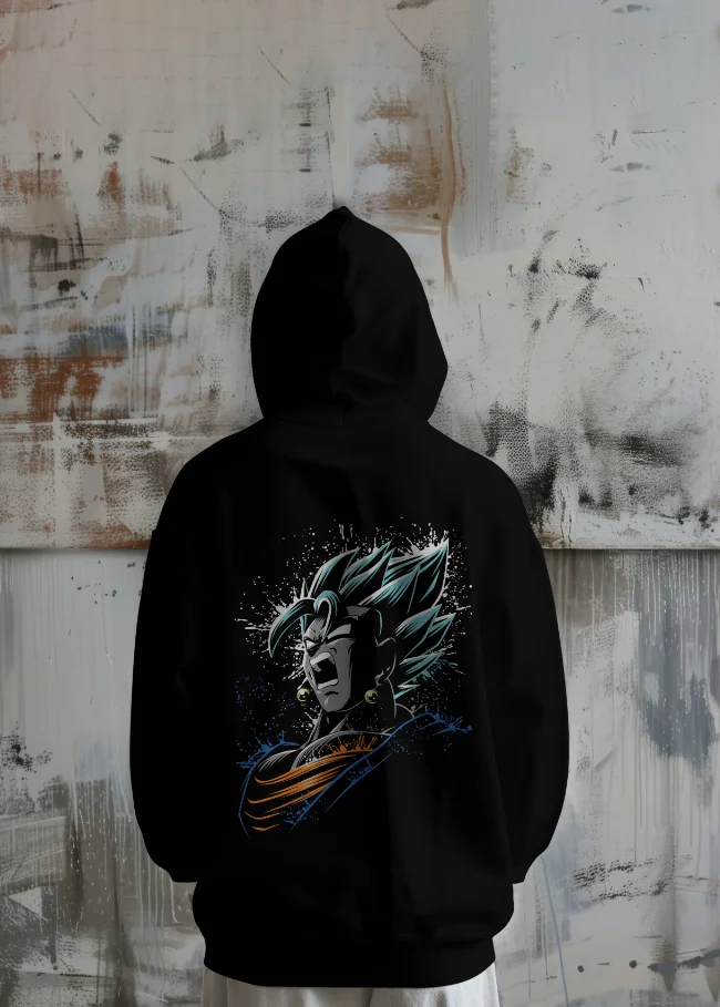 Gogeta Hoodie| Dragon Ball Z anime| 100% Pure Cotton Image
