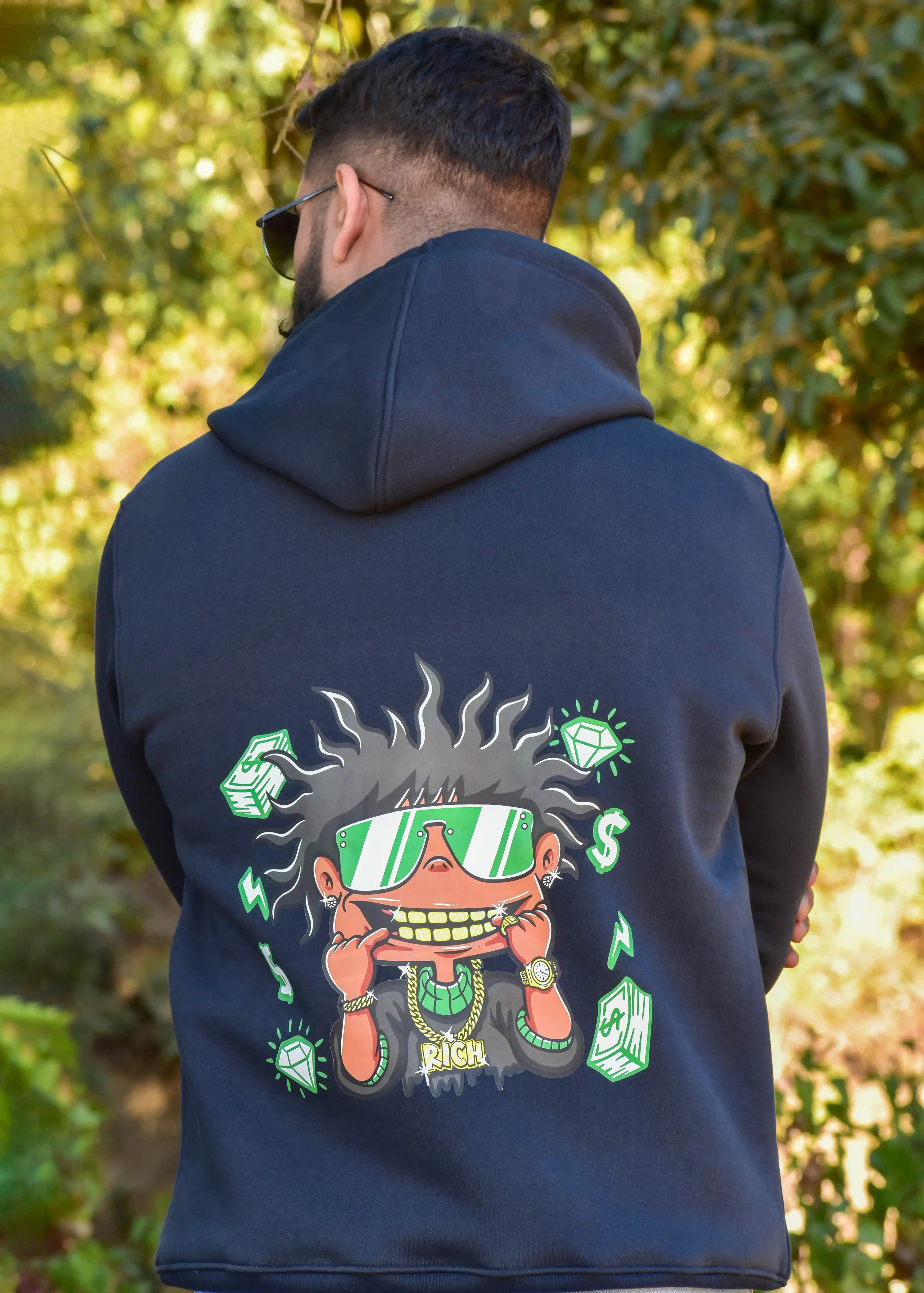 Rich Kid| Funky Hoodie| 100% Pure Cotton Image