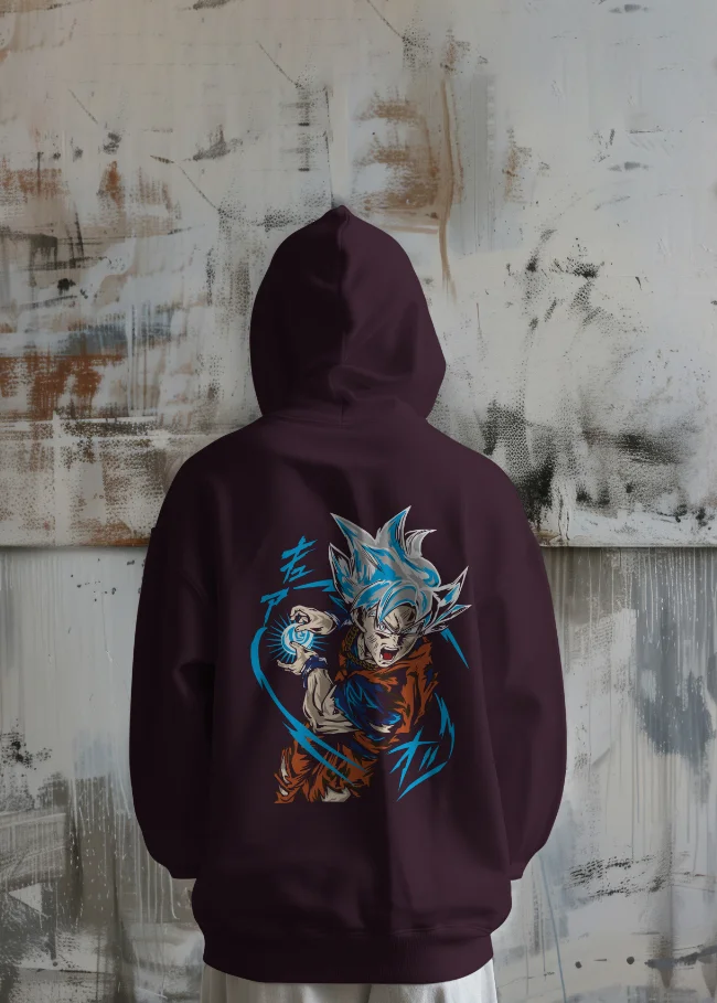 Angry Goku Hoodie| Dragon Ball Z anime| 100% Pure Cotton (1) Image