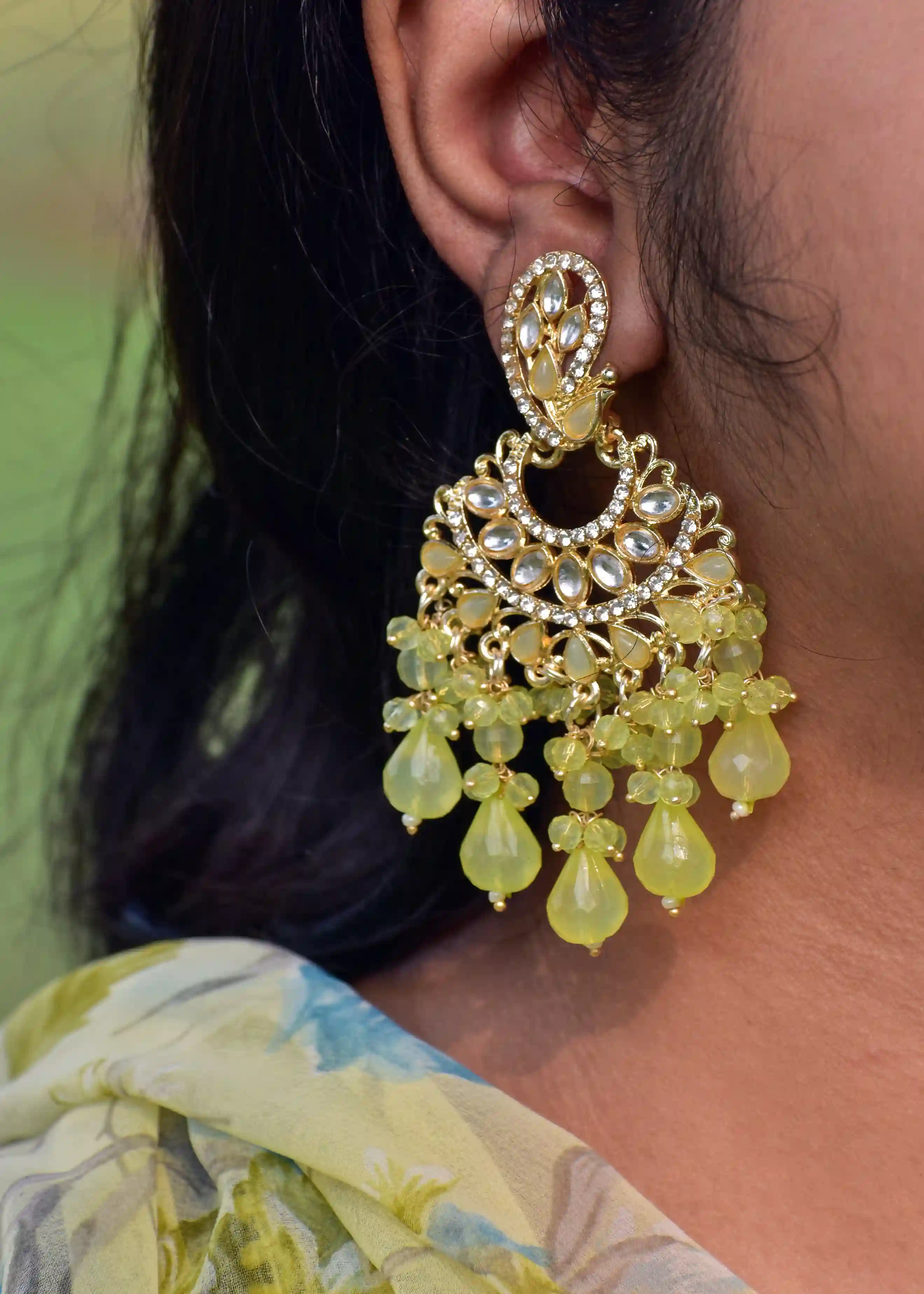 Shyama Ethnic Earring - Hover Image