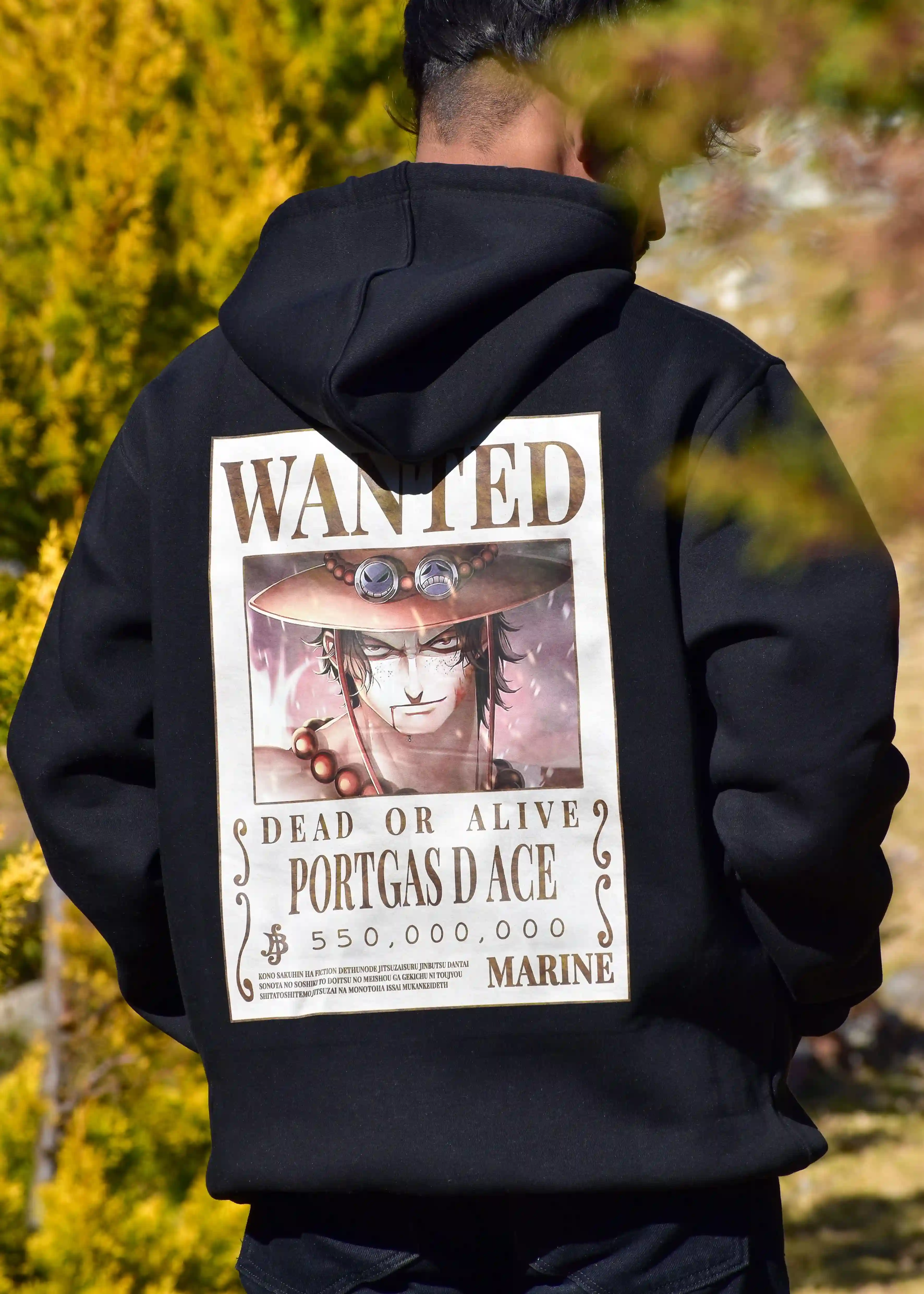 Portgas D. Ace Hoodie| One Piece anime| 100% Pure Cotton Image