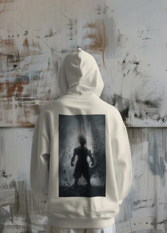 Goku Shadow Hoodie| Dragon Ball Z anime| 100% Pure Cotton (2) Image