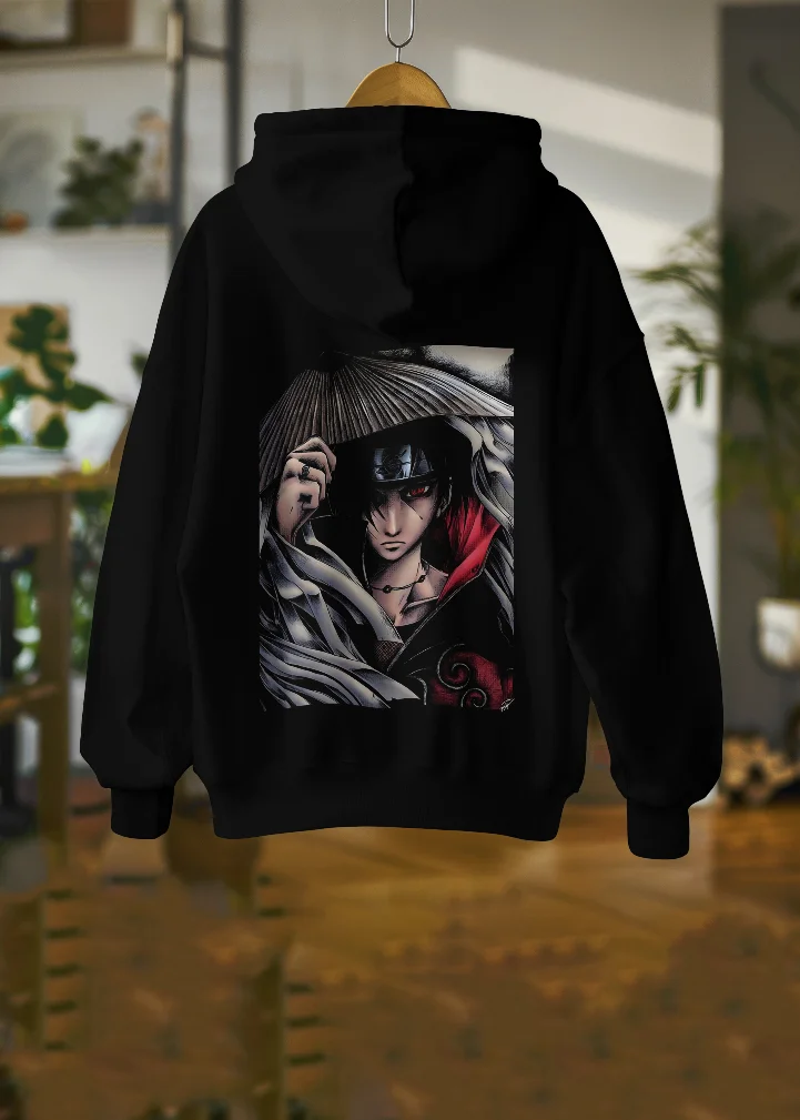 Itachi Uchiha Hoodie| Naruto anime| 100% Pure Cotton (1) Image