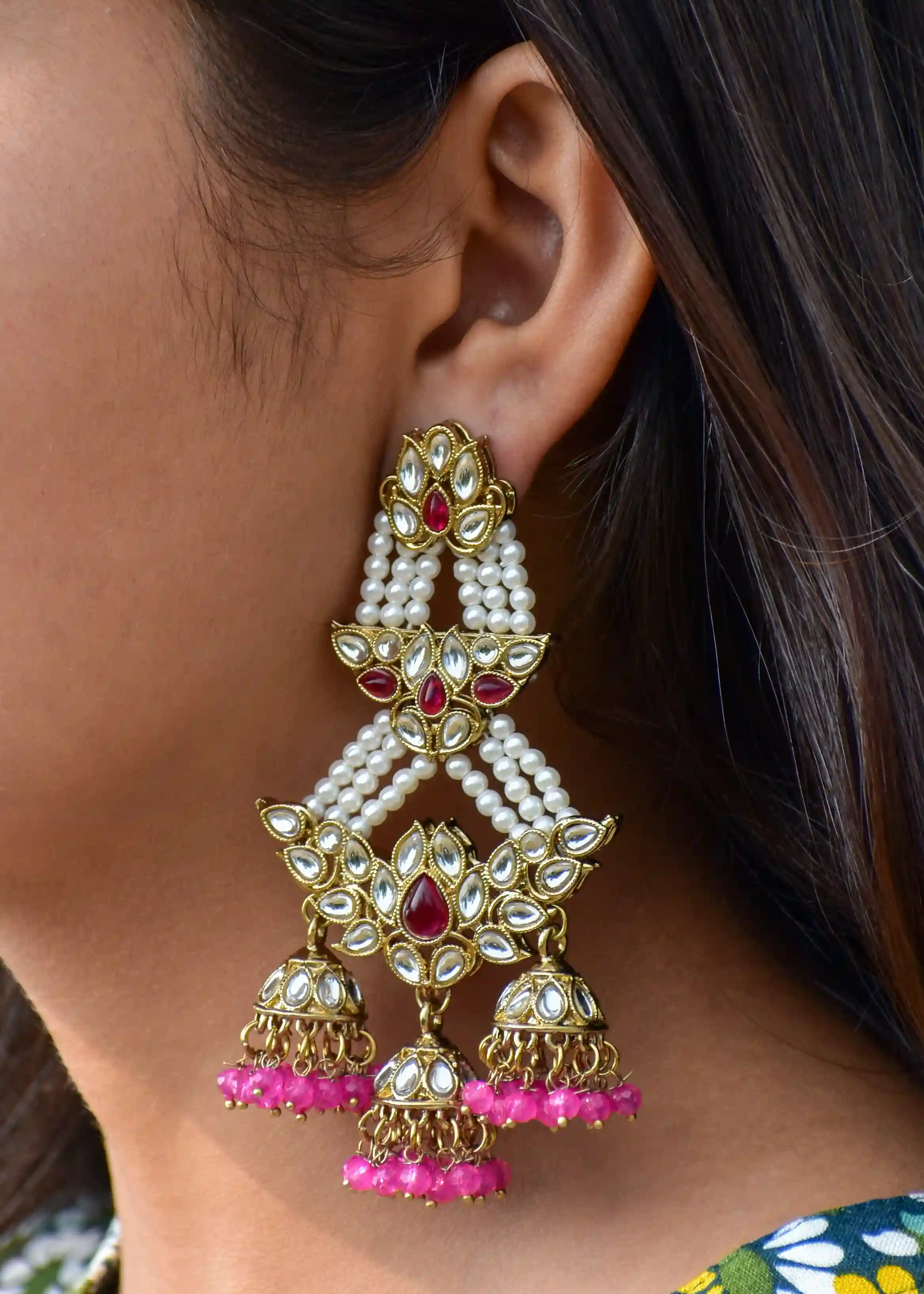 Mohini Ethnic Earring - Hover Image